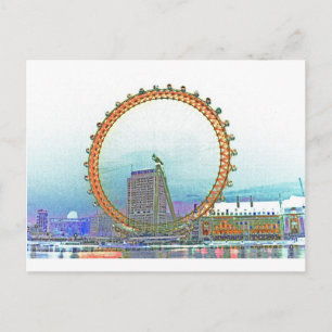 London Eye Art Briefkaart