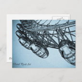 London Eye art Briefkaart (Voorkant / Achterkant)