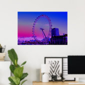London Eye Art Poster (Thuiskantoor)
