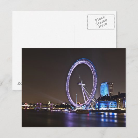 London Eye at Night Briefkaart (Voorkant / Achterkant)