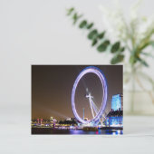 London Eye at Night Briefkaart (Staand voorkant)