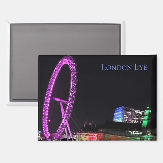 London Eye at Night Magnet (Voorkant / Achterkant)