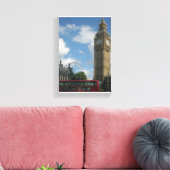 London Eye & Big Ben Canvas Afdruk (Insitu (Woonkamer))