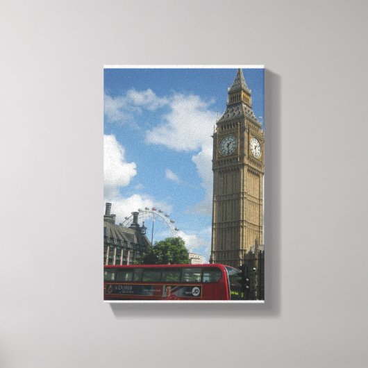 London Eye & Big Ben Canvas Afdruk (Voorkant)