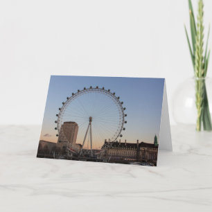 London Eye bij Sunset Blank Wenskaart Kaart
