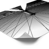 London Eye Black en White Poster (Hoek)