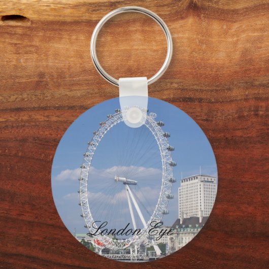 London Eye Button Sleutelhanger (Voorkant)