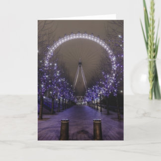 London Eye by Night Card Feestdagen Kaart
