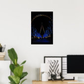 London Eye by Night Poster (Thuiskantoor)