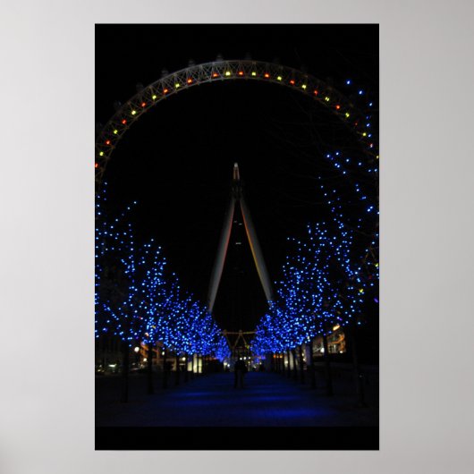 London Eye by Night Poster (Voorkant)