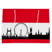 London Eye City Ferris Wheel England Gift Bag Groot Cadeauzakje (Voorkant)