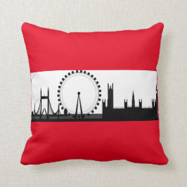 London Eye City Skyline Engeland Rood Sierkussen