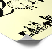 London Eye City Theme Word Art Poster Print (Hoek)