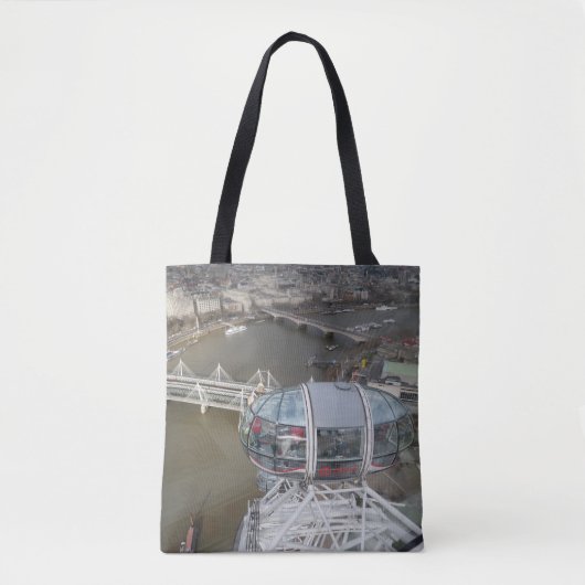 London Eye City Uitzicht Canvas tas (Voorkant)