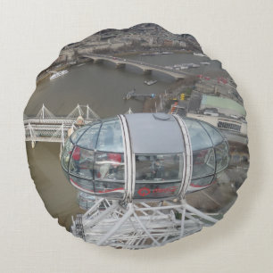 London Eye City Uitzicht Round Pillow Rond Kussen