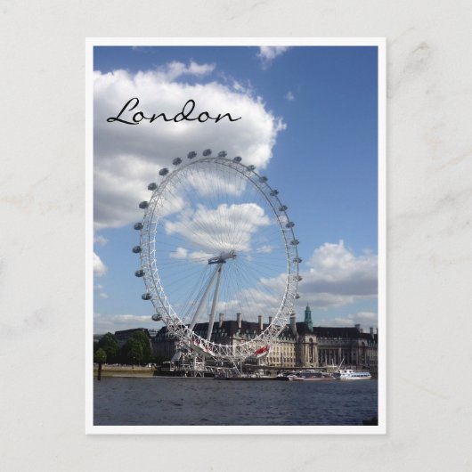 london eye cloud briefkaart (Voorkant)
