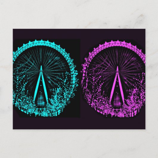 London Eye Collage Briefkaart (Voorkant)