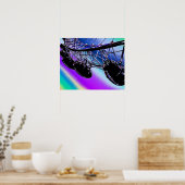 London Eye Digital Afbeelding Poster (Keuken)