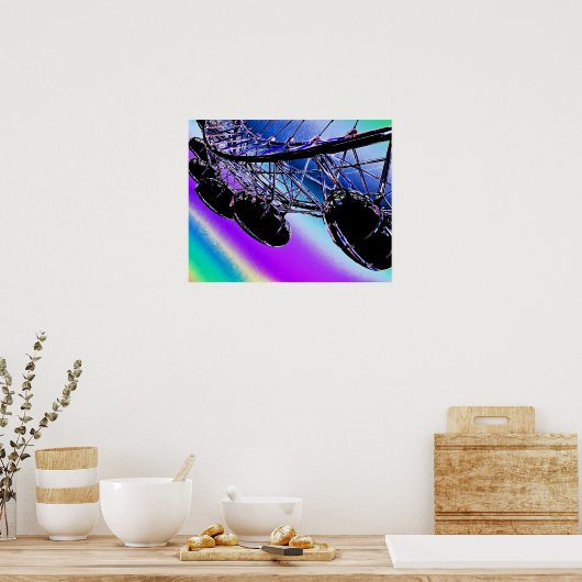 London Eye Digital Afbeelding Poster (Keuken)