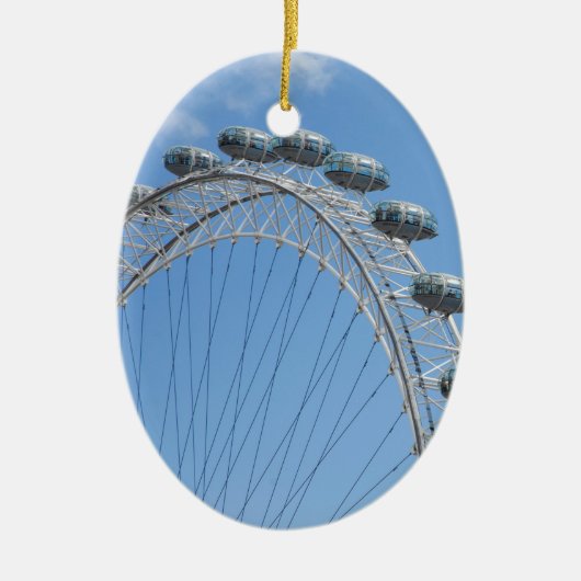 London eye ferris-wiel keramisch ornament (Voorkant)