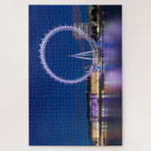 LONDON EYE FERRIS WIELEN BIJ NACHT LEGPUZZEL (Verticaal)