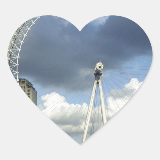 London Eye Hart Sticker (Voorkant)