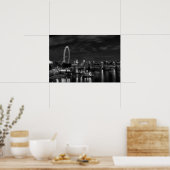 London Eye in Black en White Poster (Keuken)