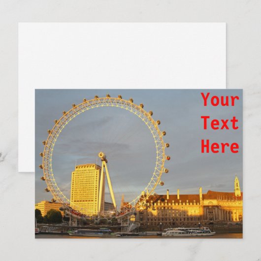  London Eye-kaart (Voorkant / Achterkant)