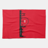 London Eye keukenhanddoeken (Horizontaal)