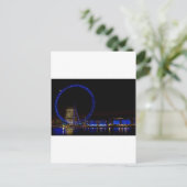 London Eye Night uitzicht Briefkaart (Staand voorkant)