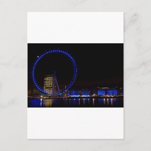 London Eye Night uitzicht Briefkaart (Voorkant)