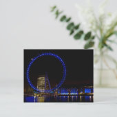 London Eye Night uitzicht Briefkaart (Staand voorkant)