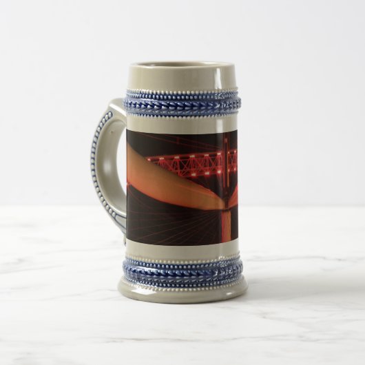 London Eye Night Uitzicht Grey/Blue 22 oz Stein Bierpul (Voorkant links)