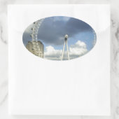 London Eye Ovale Sticker (Tas)