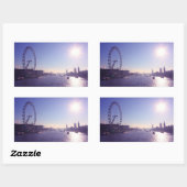 London Eye Rechthoekige Sticker (Vel)