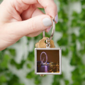 London Eye, River Thames en lichten vanaf Sleutelhanger (Hand)