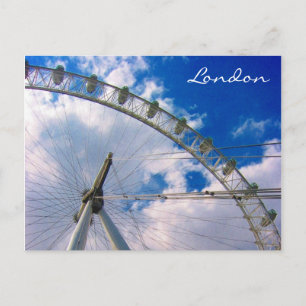 london eye round briefkaart
