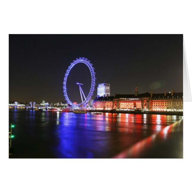 London Eye 's Nachts (Voorkant Horizontaal)
