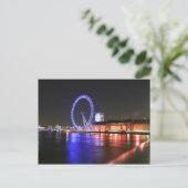 London Eye 's Nachts Briefkaart (Staand voorkant)