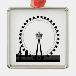 London Eye Sieraden Metalen Ornament