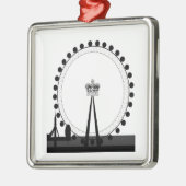 London Eye Sieraden Metalen Ornament (Links)