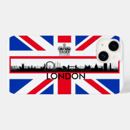 London Eye Skyline Union Jack Flag Case-Mate iPhone Case