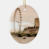London Eye Sunset Keramisch Ornament (Rechts)