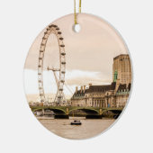 London Eye Sunset Keramisch Ornament (Links)