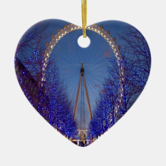 London Eye Twilight Keramisch Ornament (Voorkant)