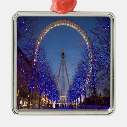 London Eye Twilight Metalen Ornament (Voorkant)
