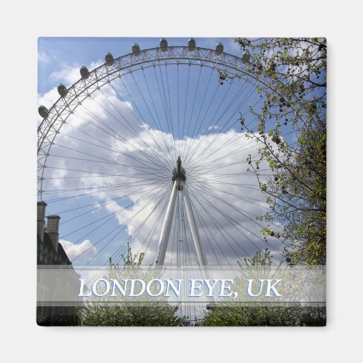 London Eye (UK) Holiday Souvenir Magnet (Voorkant)