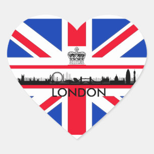 London Eye Union Jack Flag Sticker