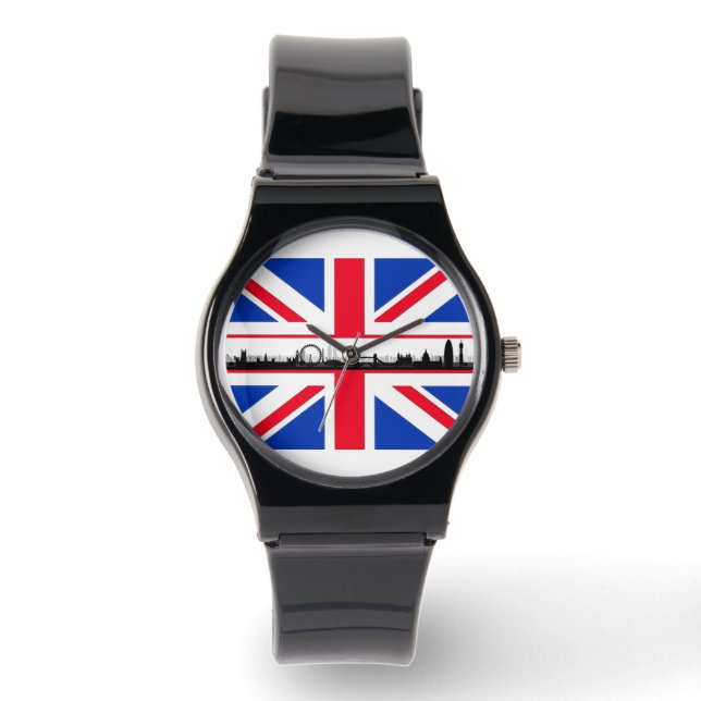 London Eye Union Jack Flag Watch Horloge (Voorkant)