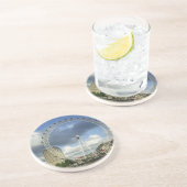 London Eye Zandsteen Onderzetter (Zijkant)